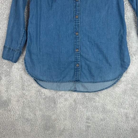 Beautiful!! Holding Horses Embroidered Long Sleeve Denim Shirt Women's, Size 2 - Picture 13 of 14
